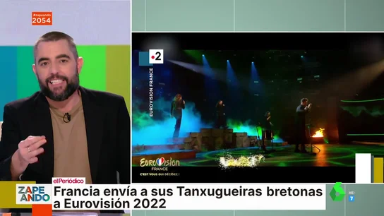 La indignación de Dani Mateo y Quique Peinado ante las representantes de Francia en Eurovisión: "¡Son Tanxugueiras pero en mal!" La indignación de Dani Mateo y Quique Peinado ante las representantes de Francia en Eurovisión: "¡Son Tanxugueiras pero en mal!"