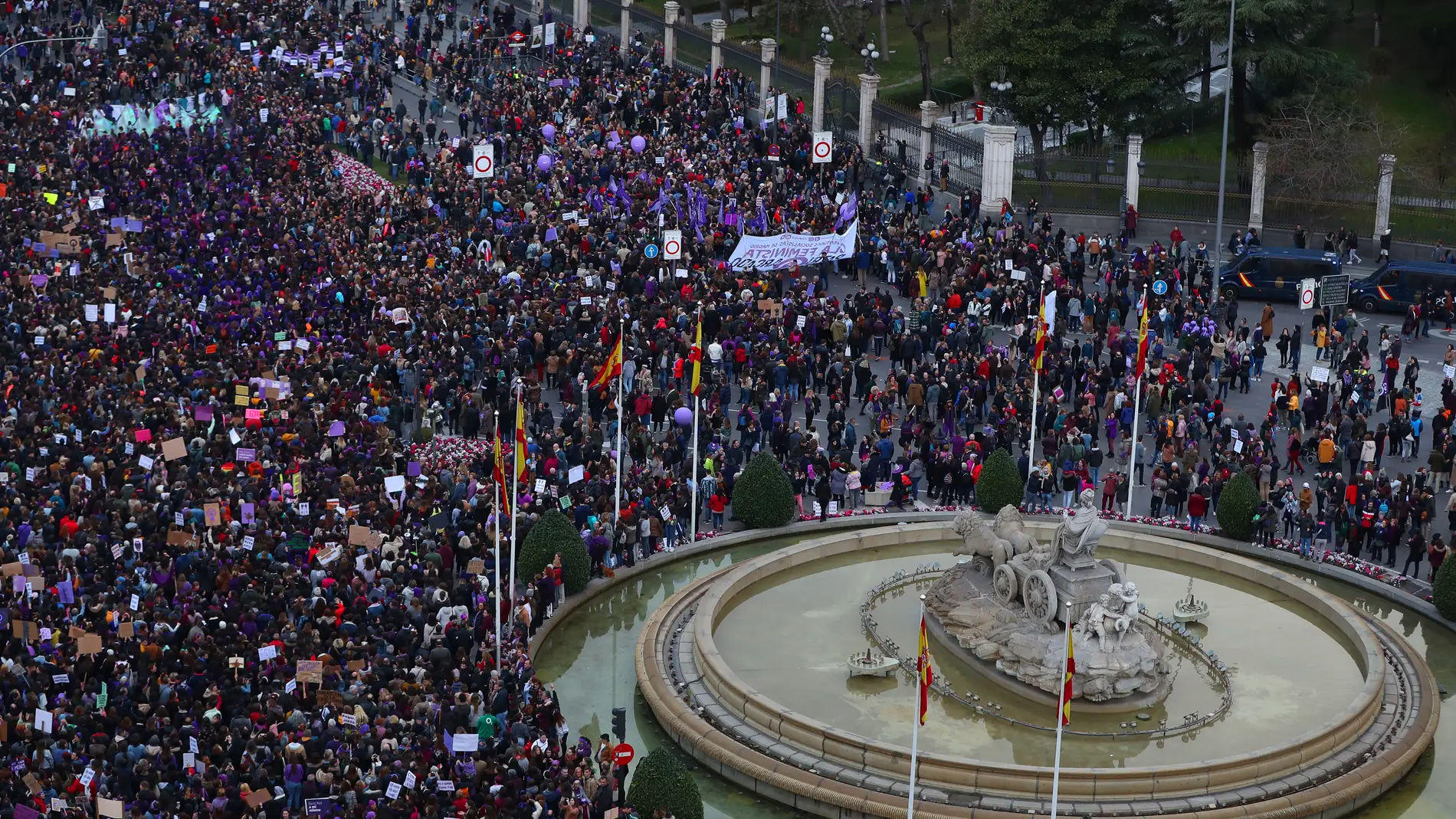 Manifestación 8M en Madrid en 2020