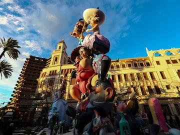 Imagen de archivo de las Fallas de Valencia Imagen de archivo de las Fallas de Valencia