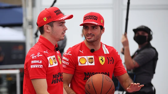 Charles Leclerc y Carlos Sainz Charles Leclerc y Carlos Sainz