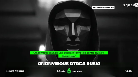 Anonymous ataca Rusia Anonymous ataca Rusia