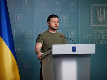 El presidente de Ucrania, Volodymyr Zelenski
