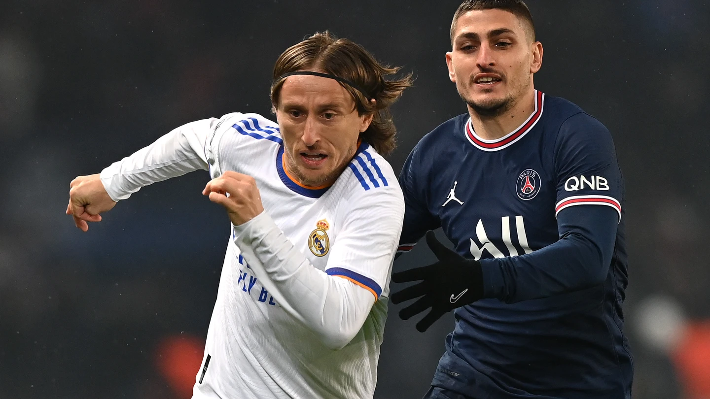 Luka Modric y Marco Verratti Luka Modric y Marco Verratti