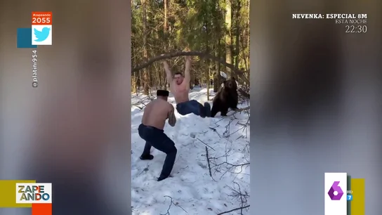 entrenamiento hombre con oso entrenamiento hombre con oso