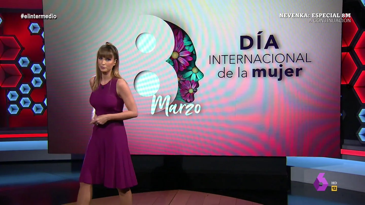 El contundente alegato de Sandra Sabatés en el 8M: "Más feminismo, más derechos, más libertad y más paz" El contundente alegato de Sandra Sabatés en el 8M: "Más feminismo, más derechos, más libertad y más paz"