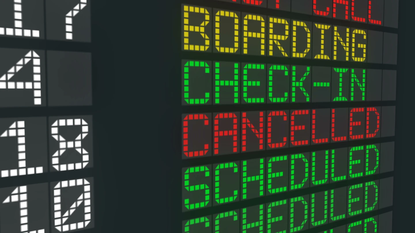 Imagen archivo vuelo cancelado Imagen archivo vuelo cancelado