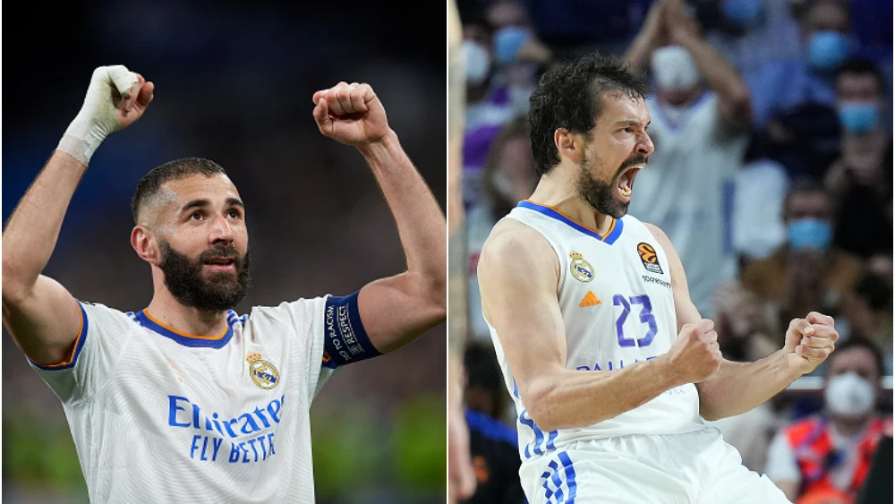 Karim Benzema y Sergio Llull