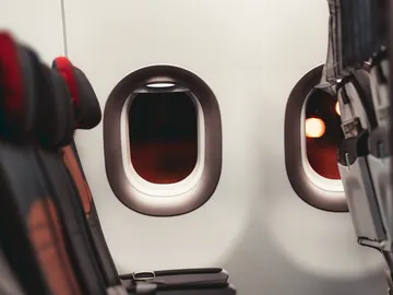 Asientos de una cabina del avión Asientos de una cabina del avión
