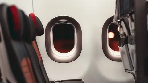 Asientos de una cabina del avión Asientos de una cabina del avión
