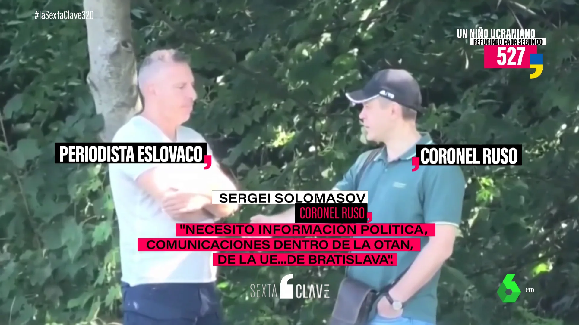 Las imágenes de un coronel ruso sobornando a un periodista eslovaco: "Necesito información política"