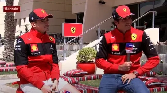 Charles Leclerc y Carlos Sainz Charles Leclerc y Carlos Sainz