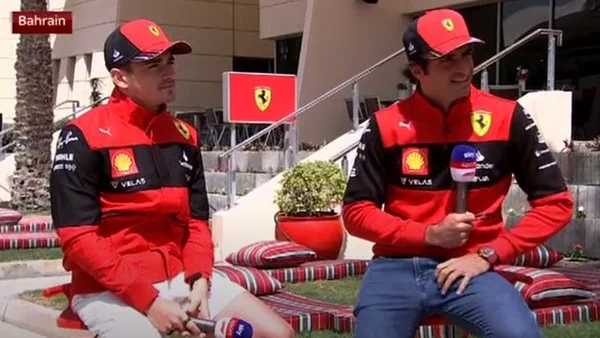 Charles Leclerc y Carlos Sainz