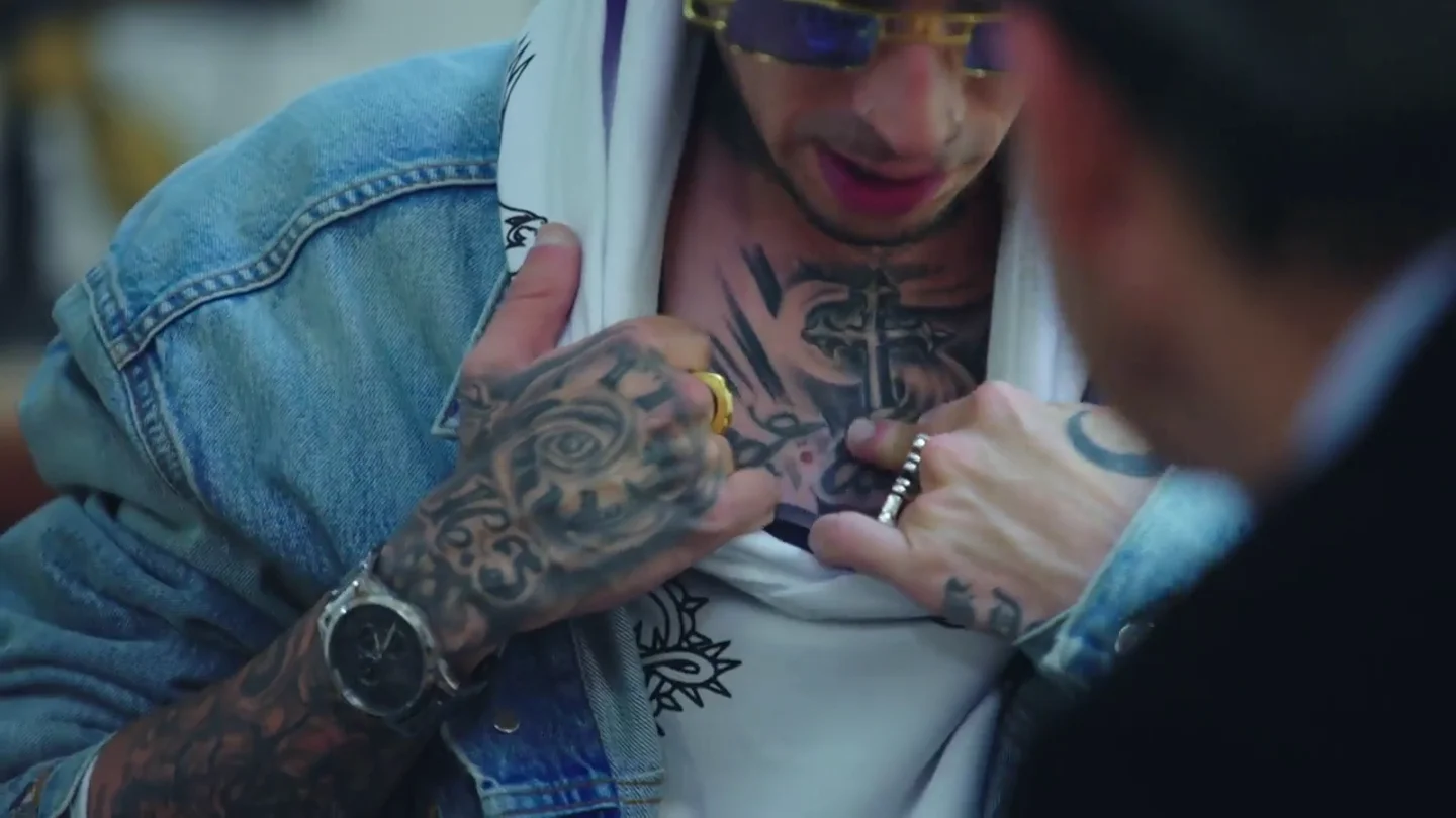 Maikel Delacalle desvela la relación de todos sus tatuajes con Franco Maikel Delacalle desvela la relación de todos sus tatuajes con Franco