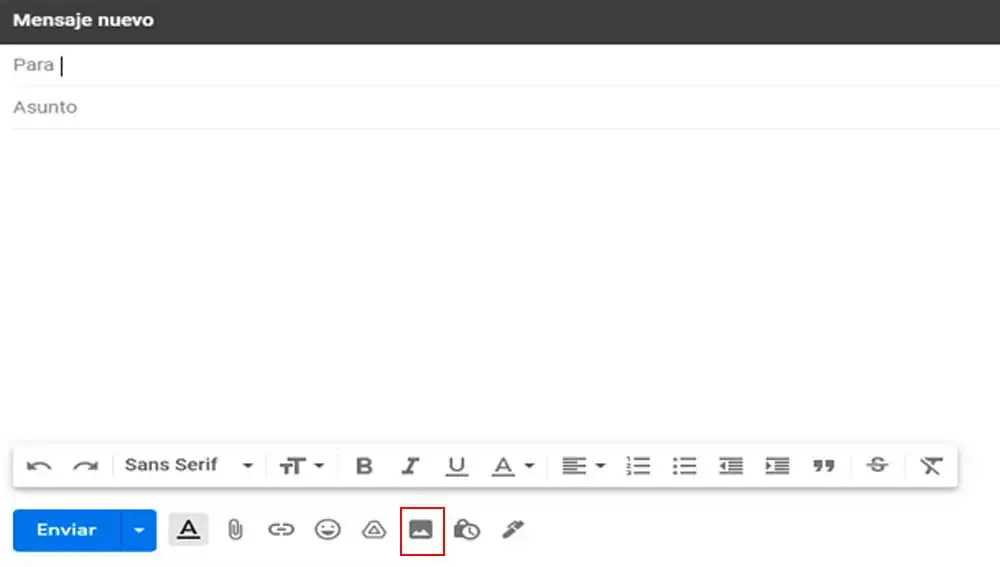 Importando imágenes en Gmail Importando imágenes en Gmail