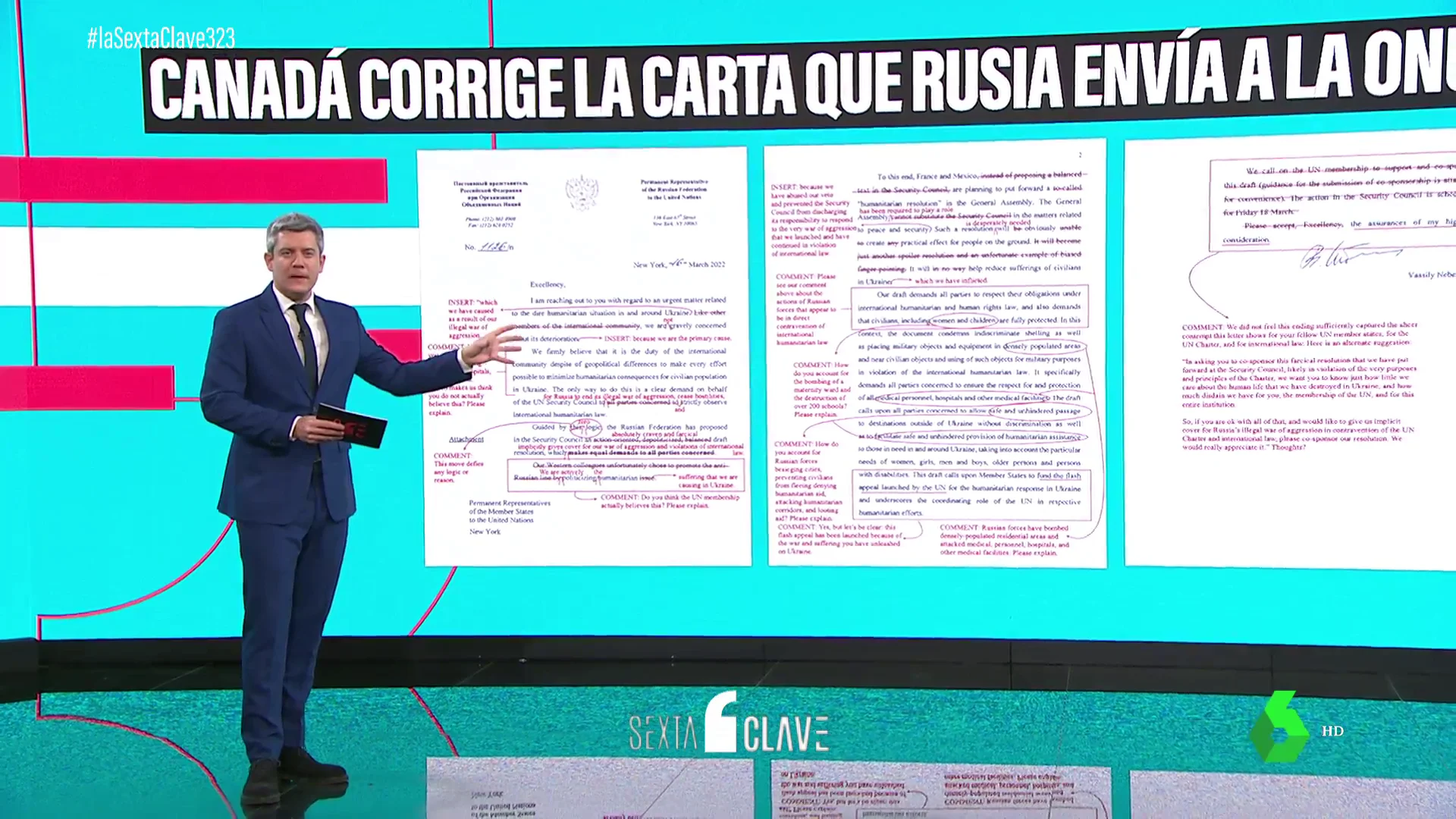 Las correcciones de Canadá a una carta de Rusia sobre la situación en Ucrania