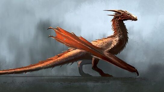 Diseño de uno de los numerosos dragones que veremos en la serie.