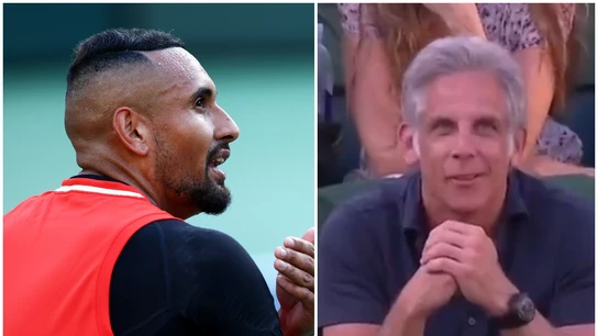 Kyrgios y Ben Stiller Kyrgios y Ben Stiller