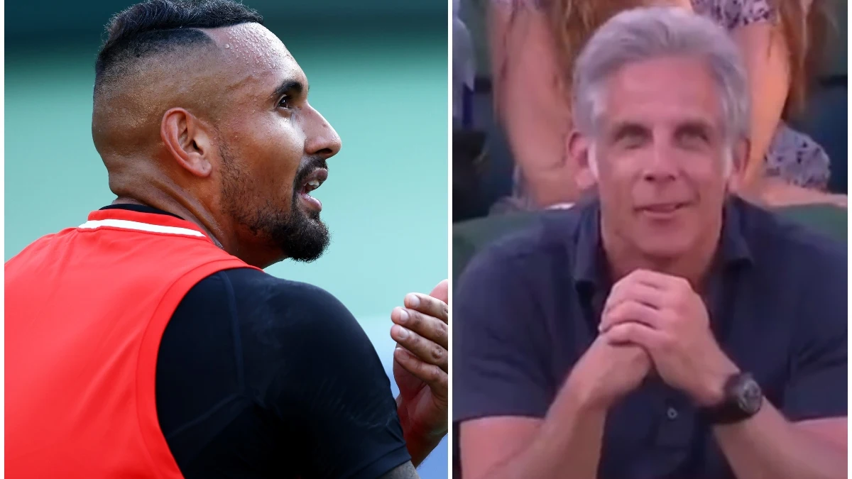 Kyrgios y Ben Stiller