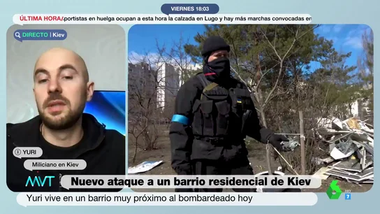 Las razones de un miliciano que defiende a Ucrania de la invasión rusa: "Intento ser útil a mi país" Las razones de un miliciano que defiende a Ucrania de la invasión rusa: "Intento ser útil a mi país"