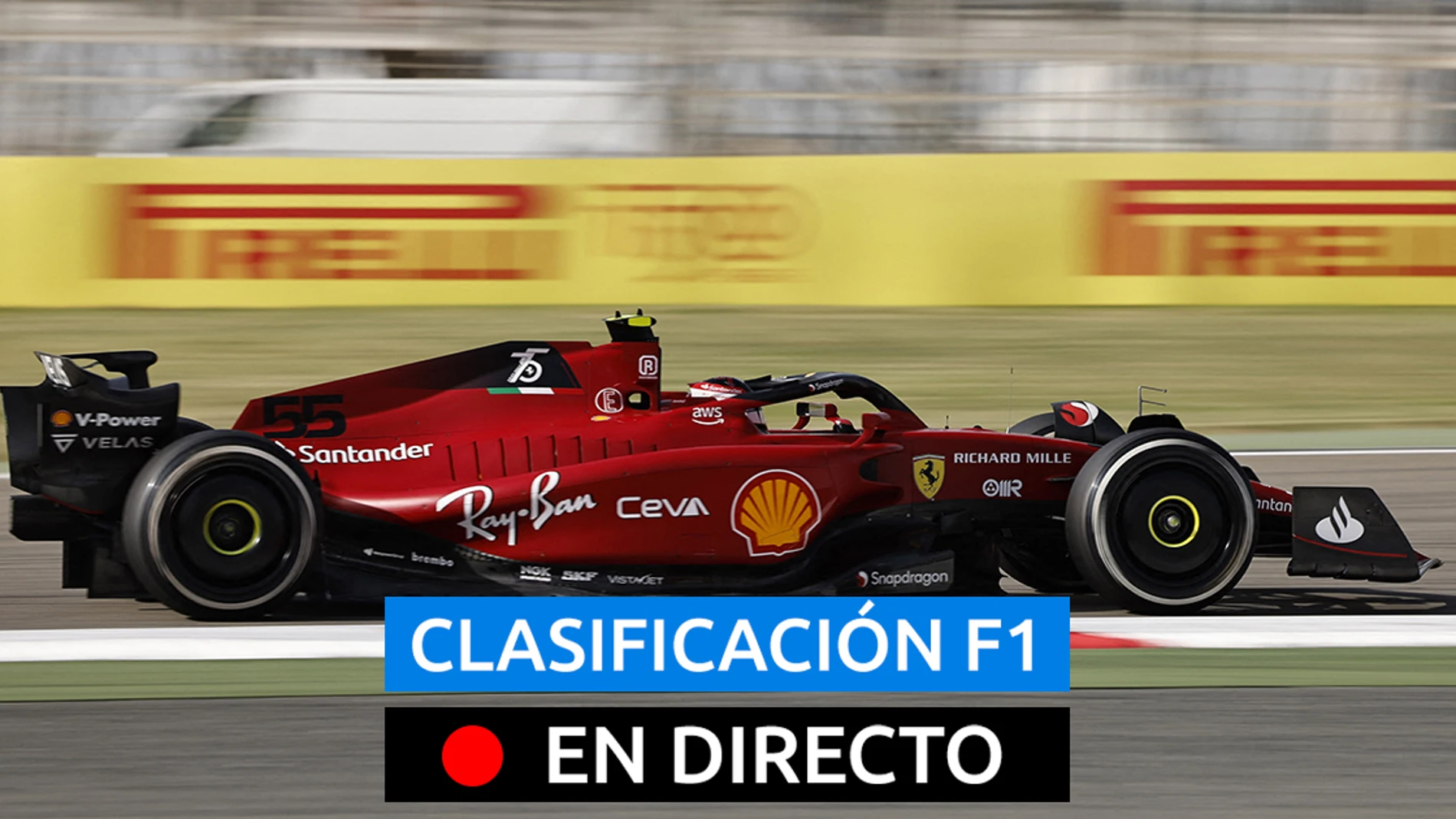 Carlos Sainz, piloto de Ferrari en el GP de Bahrein