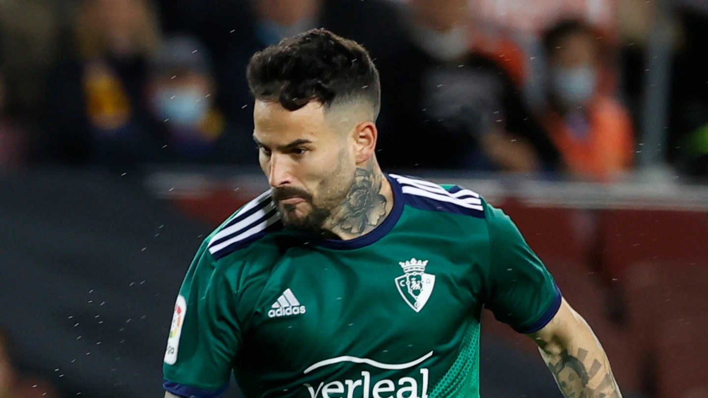 Rubén García, en un partido con Osasuna Rubén García, en un partido con Osasuna