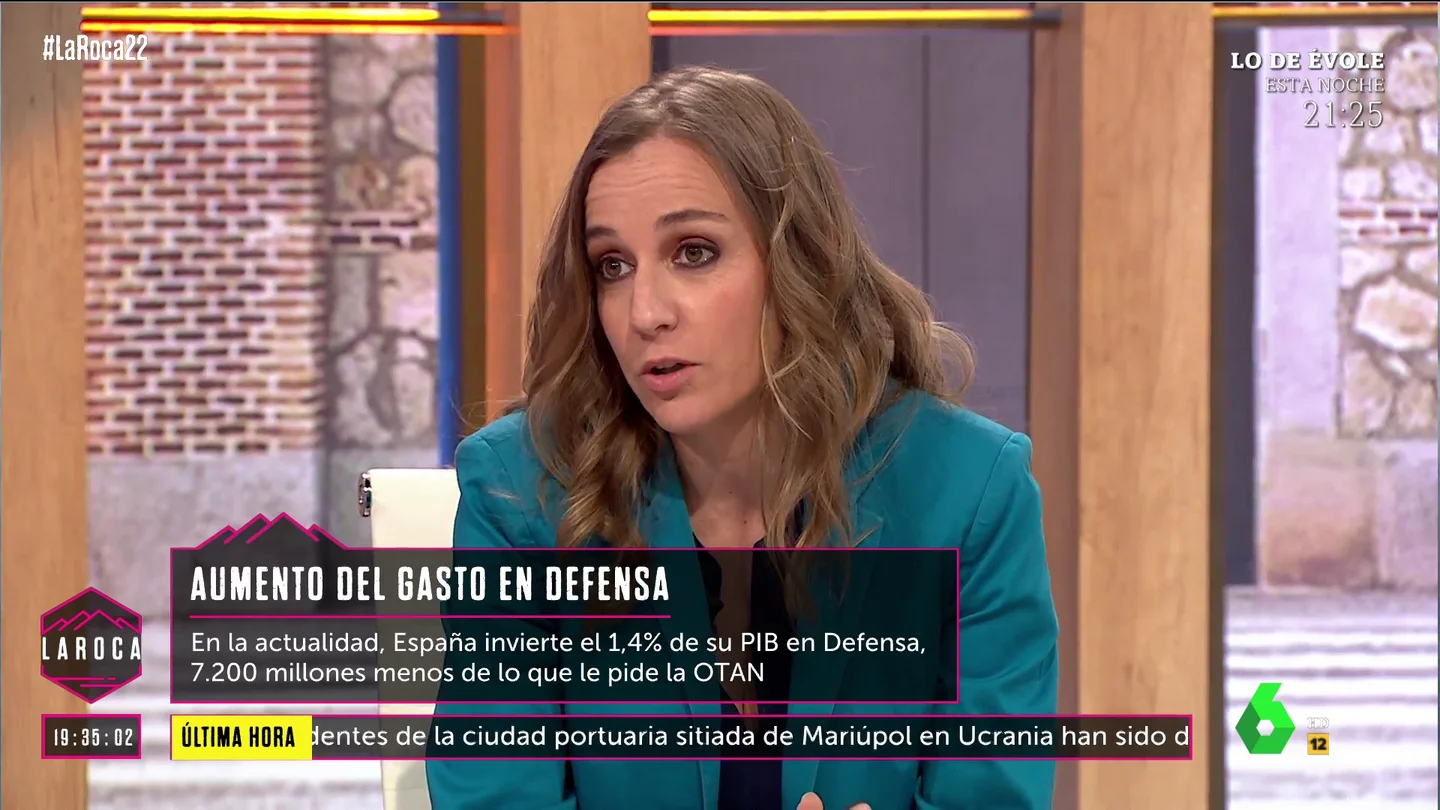 Tania Sánchez en La Roca Tania Sánchez en La Roca