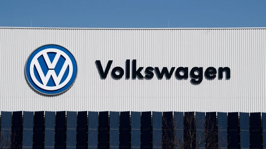 Logo de Volkswagen, en una fotografía de archivo. Logo de Volkswagen, en una fotografía de archivo.