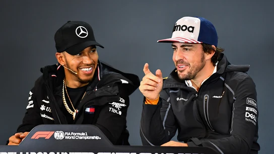 Lewis Hamilton y Fernando Alonso Lewis Hamilton y Fernando Alonso