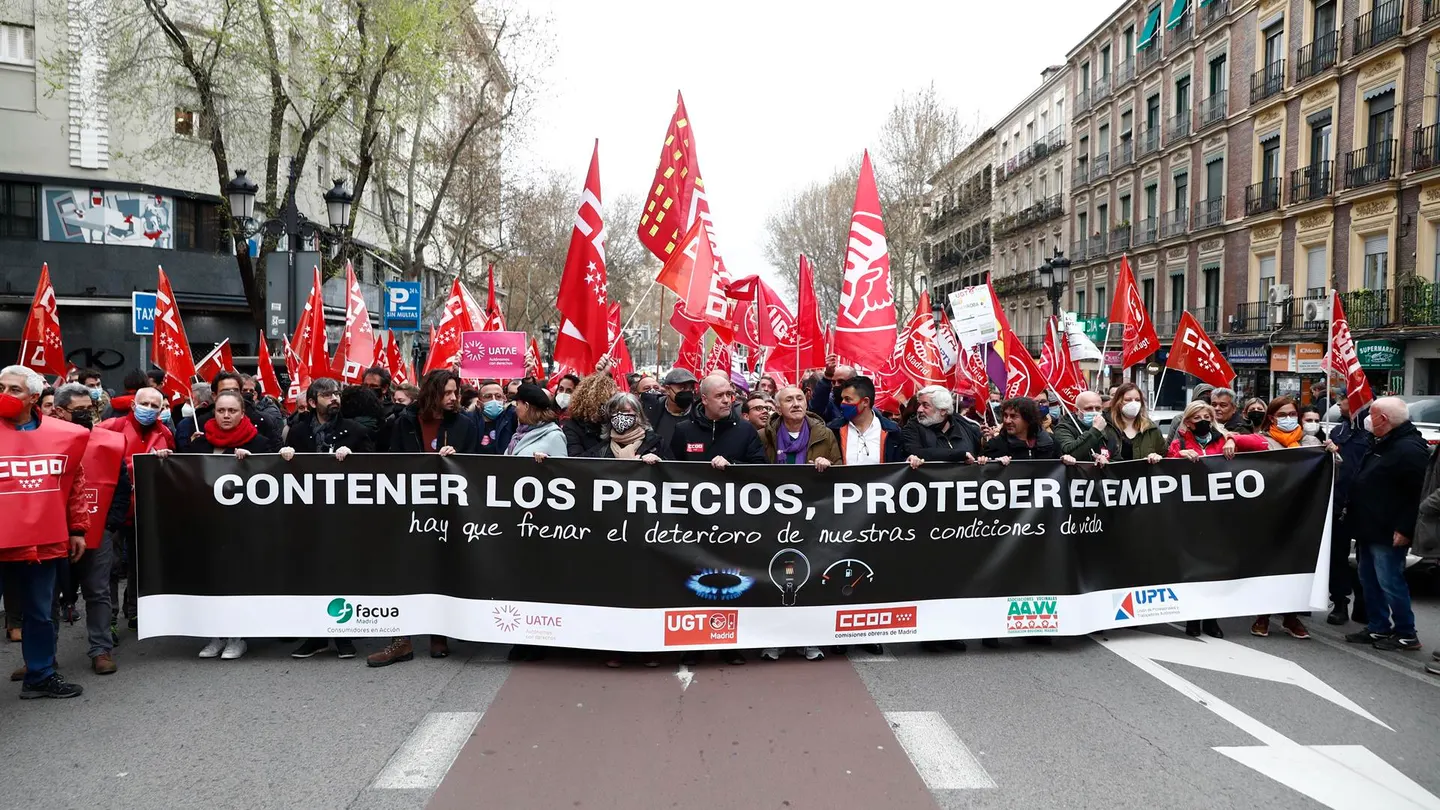 Manifestación en Madrid contra el alza de precios Manifestación en Madrid contra el alza de precios