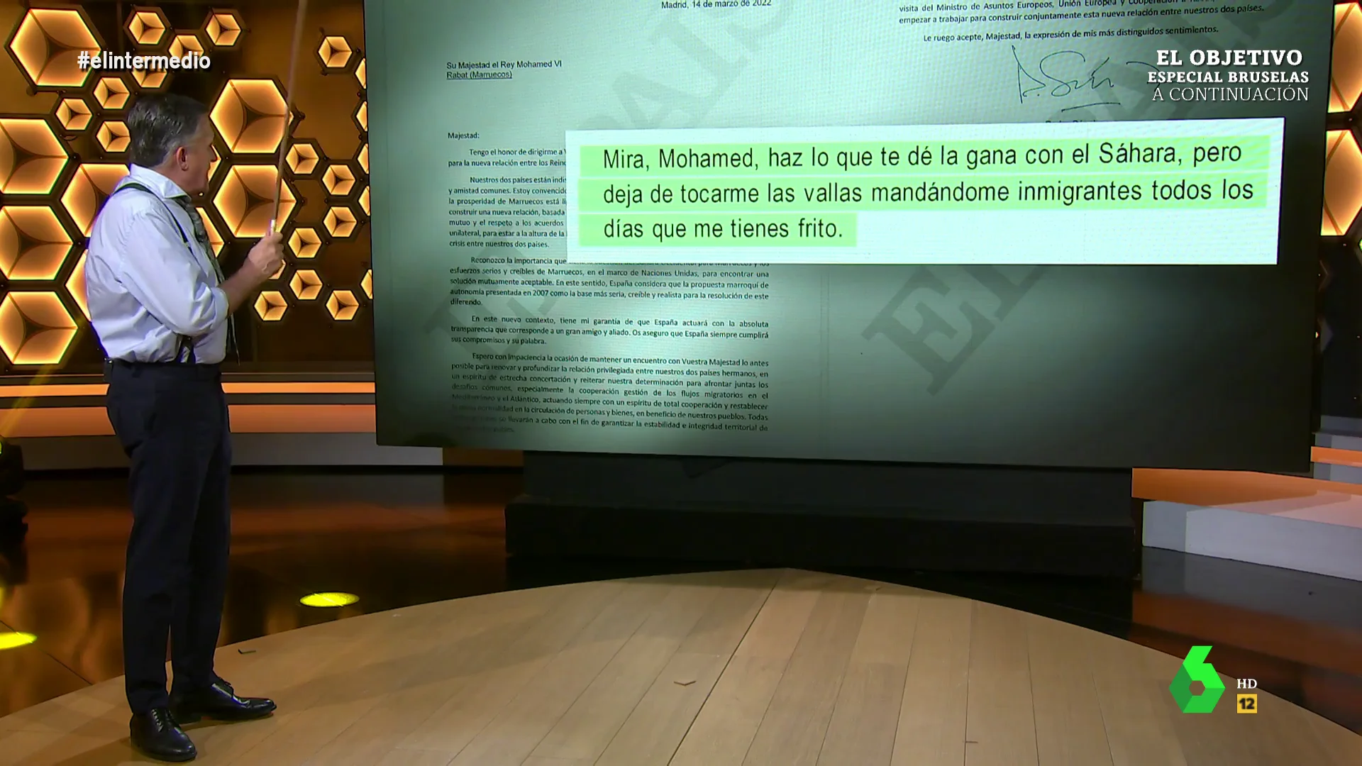 Wyoming 'traduce' la carta de Sánchez al rey de Marruecos: "Haz lo que te dé la gana con el Sáhara, pero deja de mandarme migrantes"