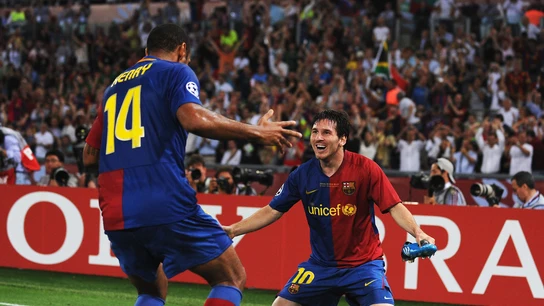 Thierry Henry y Leo Messi Thierry Henry y Leo Messi