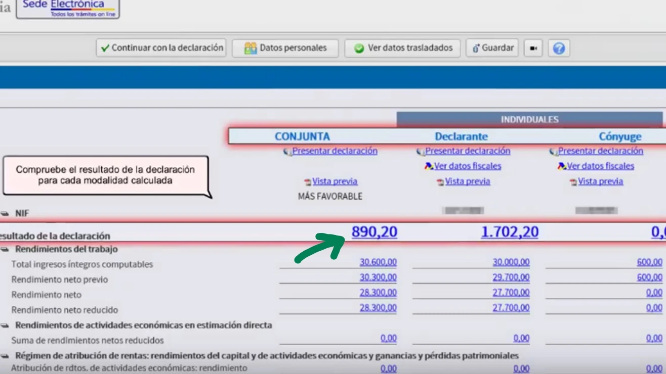 Qué pasa cuando sale la renta con un símbolo de 'menos'