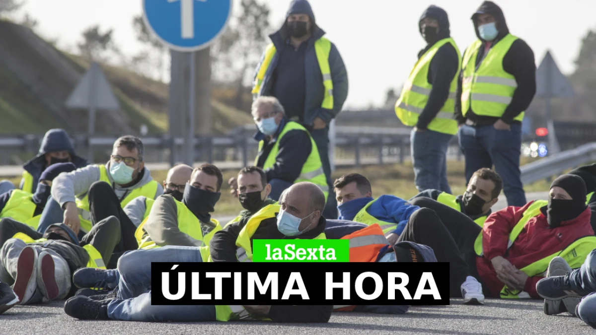 Huelga de transporte, última hora de los camioneros: hoy, directo