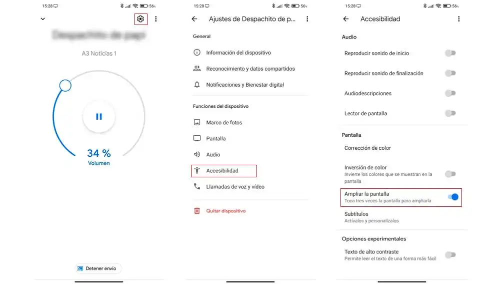 Ampliando pantalla en las pantallas inteligentes de Google Ampliando pantalla en las pantallas inteligentes de Google