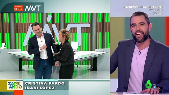 "Nos habéis pillado": el susto de Cristina Pardo e Iñaki López cuando Dani Mateo conecta con ellos en directo sin avisar "Nos habéis pillado": el susto de Cristina Pardo e Iñaki López cuando Dani Mateo conecta con ellos en directo sin avisar
