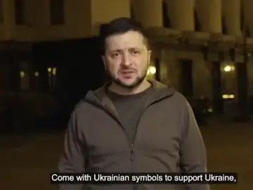 El mensaje de Zelenski para los ciudadanos de fuera de Ucrania: &quot;Haceros ver y oír. Todos juntos para parar la guerra&quot;