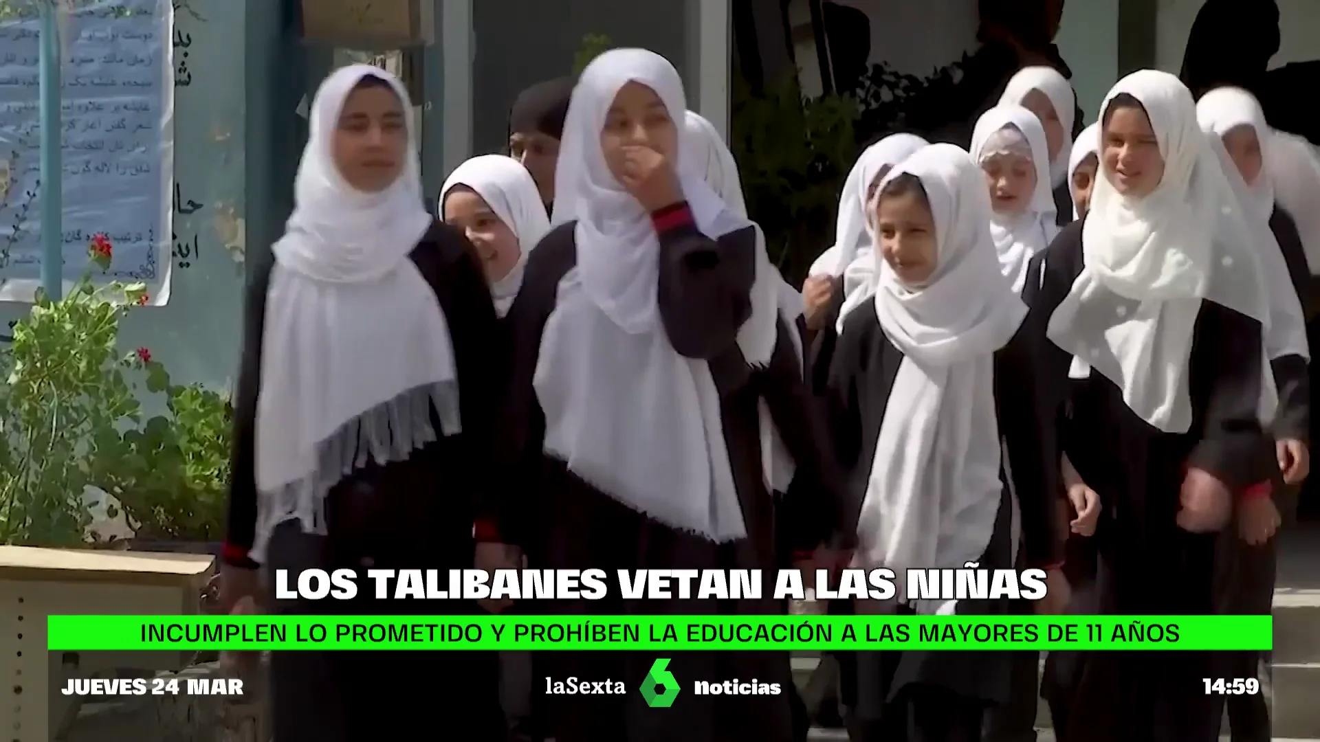 Los talibanes prohíben ir a clase a las adolescentes afganas