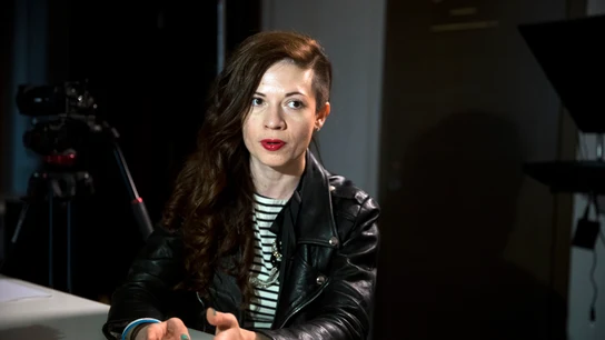 La periodista rusa Oksana Baulina, en una imagen de archivo de 2017. La periodista rusa Oksana Baulina, en una imagen de archivo de 2017.