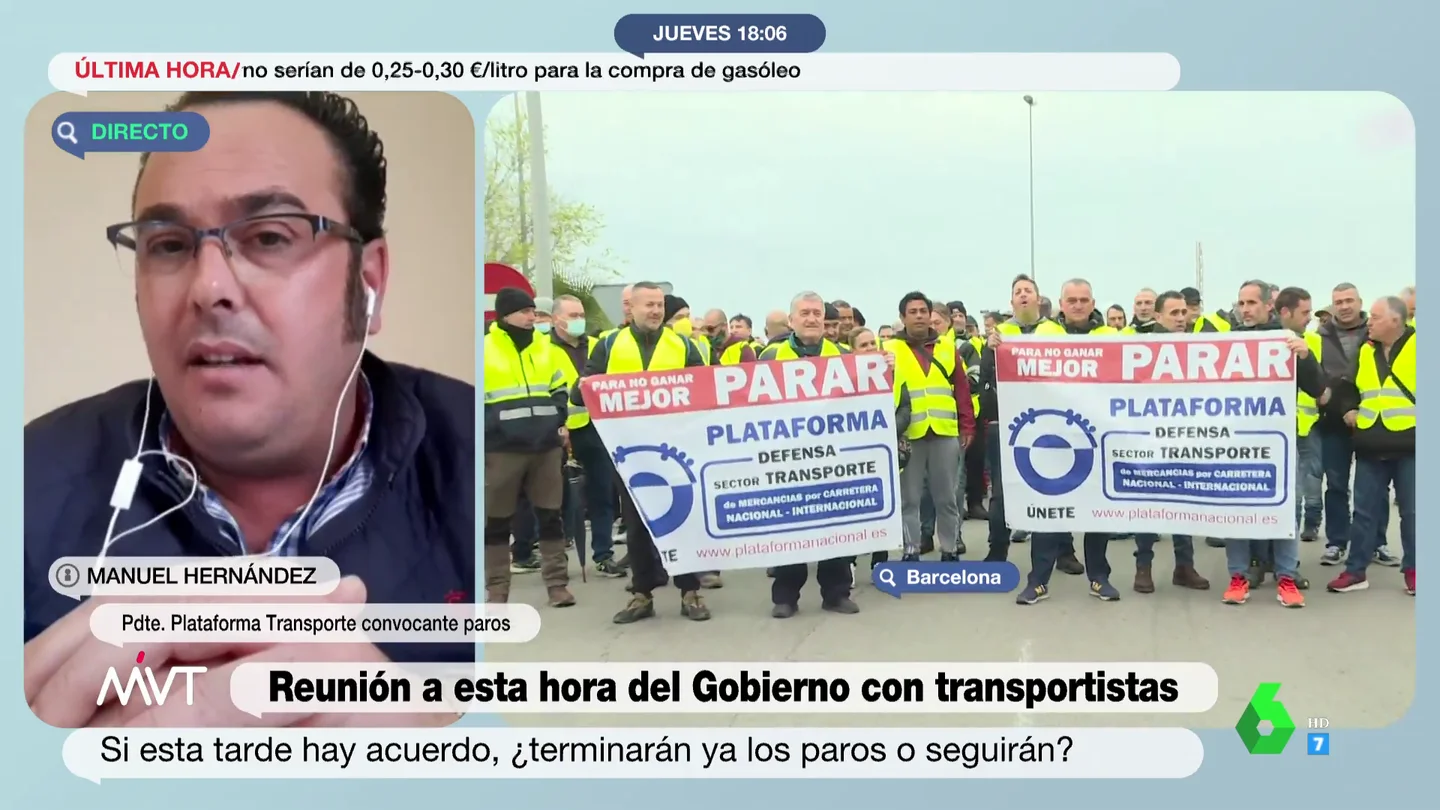 La plataforma convocante de los paros del transporte responde al Comité Nacional: "Espero que esto sirva para que se vea la mafia que tenemos en el sector" La plataforma convocante de los paros del transporte responde al Comité Nacional: "Espero que esto sirva para que se vea la mafia que tenemos en el sector"