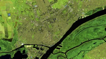 Jersón vista desde el Sentinel 2 el 25/03/2022