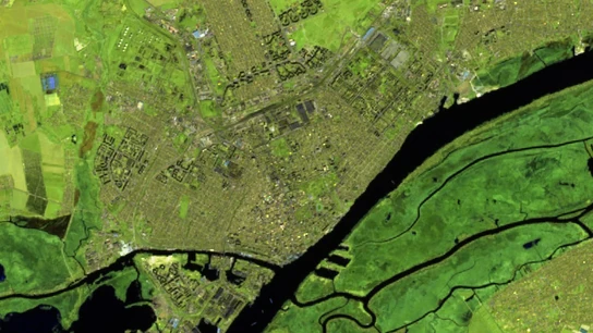 Jersón vista desde el Sentinel 2 el 25/03/2022 Jersón vista desde el Sentinel 2 el 25/03/2022
