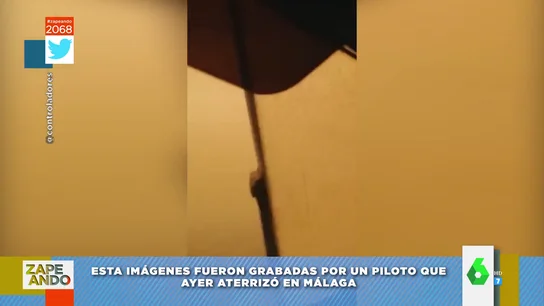 Imagen de un aterrizaje en Málaga Imagen de un aterrizaje en Málaga