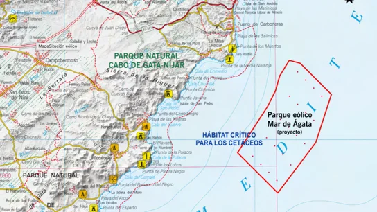 Mapa de situación del proyecto Mar de Ágata Mapa de situación de Mar de Ágata