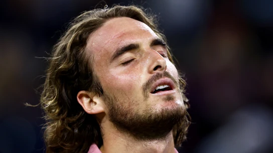 Tsitsipas, en un partido Tsitsipas, en un partido