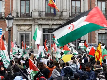 Protesta en apoyo al Sáhara en Madrid