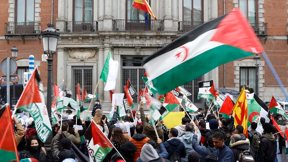 Protesta en apoyo al Sáhara en Madrid