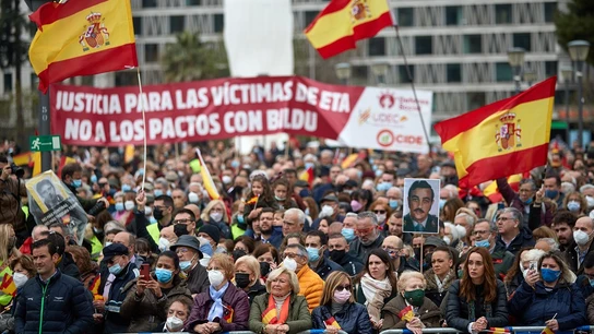 Protesta en apoyo a las víctimas del terrorismo en Madrid Protesta en apoyo a las víctimas del terrorismo en Madrid
