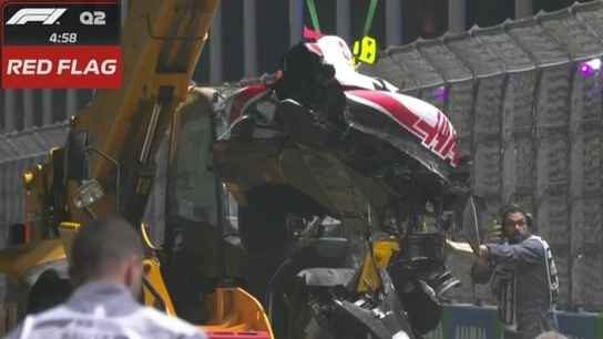 Accidente de Mick Schumacher en Jeddah Accidente de Mick Schumacher en Jeddah