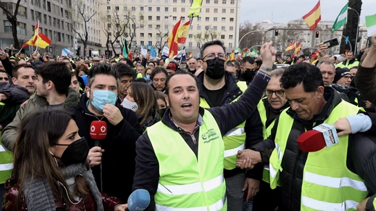 El presidente de la Plataforma para la Defensa del Sector del Transporte de Mercancías por Carretera, Manuel Hernández. El presidente de la Plataforma para la Defensa del Sector del Transporte de Mercancías por Carretera, Manuel Hernández.