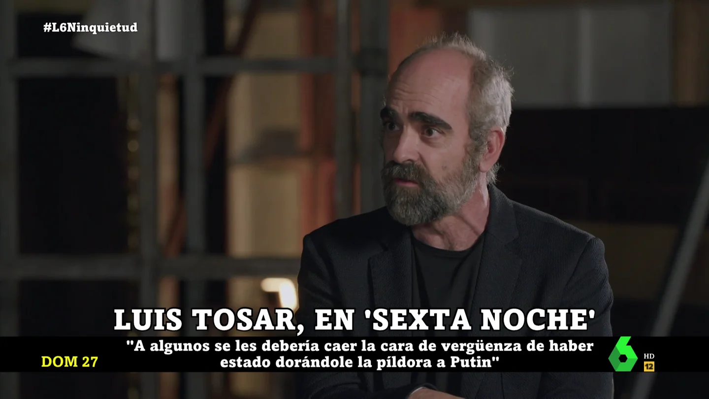 El contundente mensaje de Luis Tosar a la extrema derecha por su apoyo a Putin: "Debería caérseles la cara de vergüenza" El contundente mensaje de Luis Tosar a la extrema derecha por su apoyo a Putin: "Debería caérseles la cara de vergüenza"